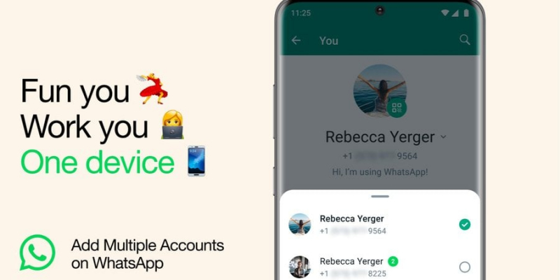 Довгоочікувана функція. WhatsApp дозволив одночасно відкрити два облікові записи на одному пристрої